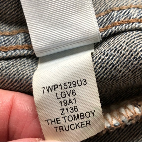 Lucky Brand Jacket The Tomboy Trucker Blue Denim Size Small - Picture 6 of 13